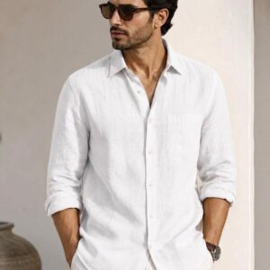 white shirt for men