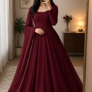 Maroon Frock for Women